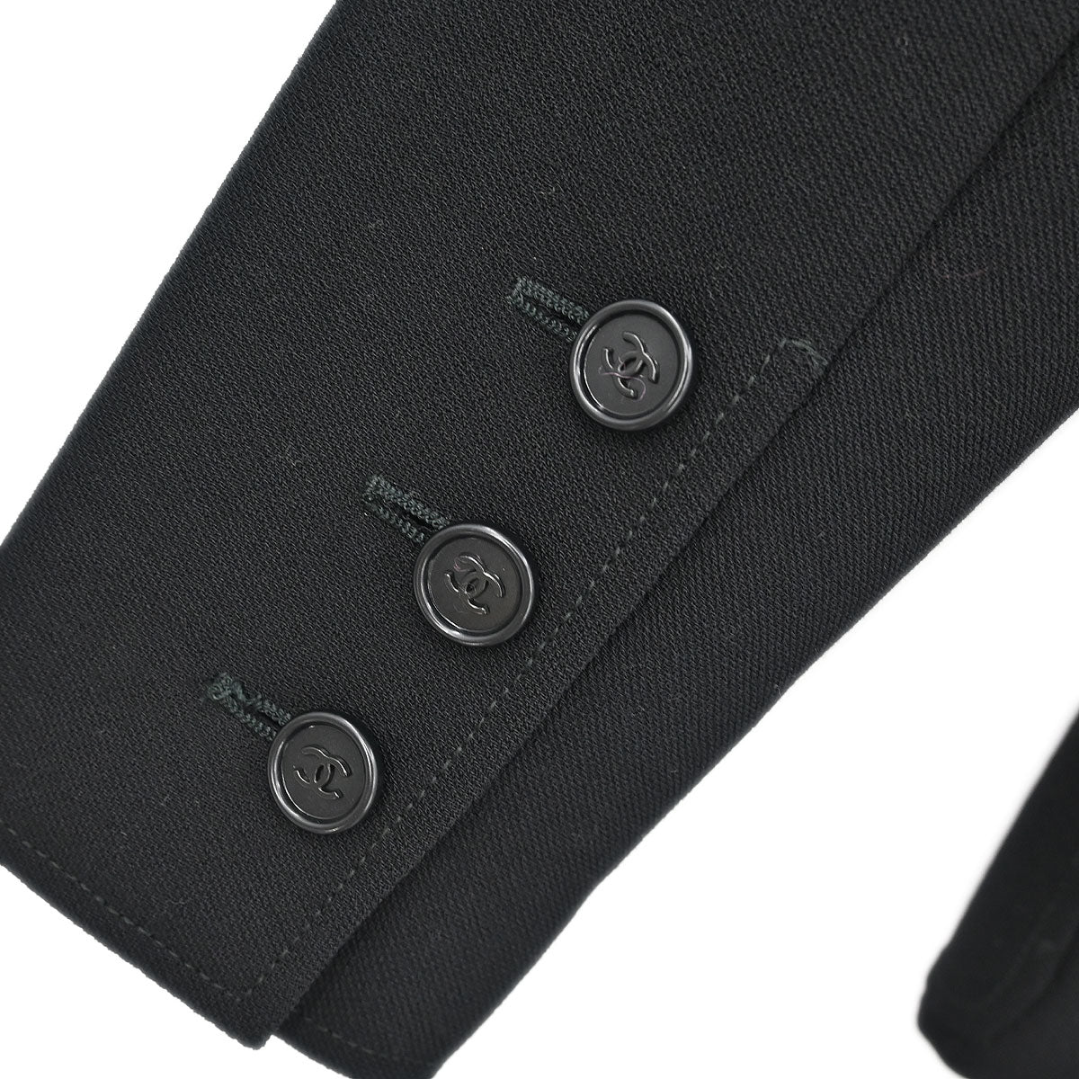 Chanel 1997 Double Breasted Jacket Black #38