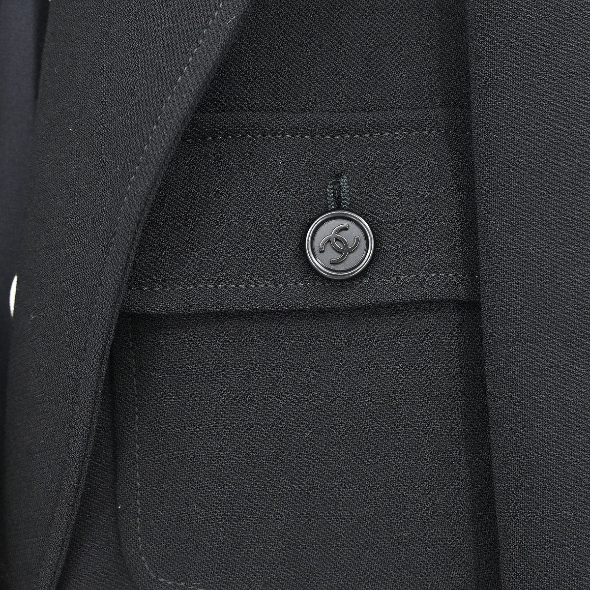 Chanel 1997 Double Breasted Jacket Black #38