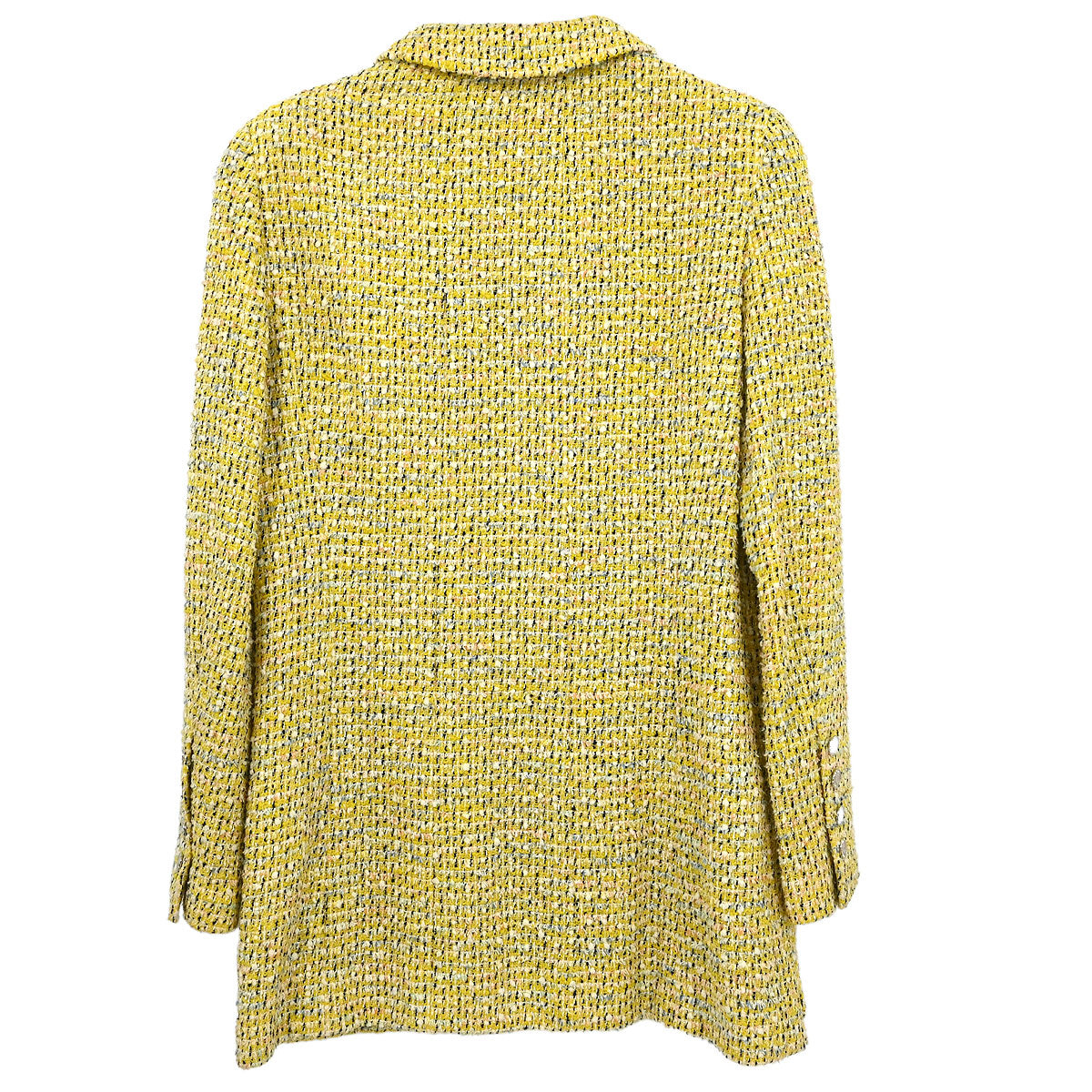 Chanel 1996 Single Breasted Jacket Coat Yellow #40