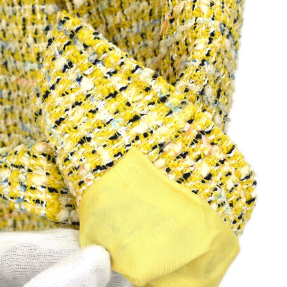 Chanel 1996 Single Breasted Jacket Coat Yellow #40