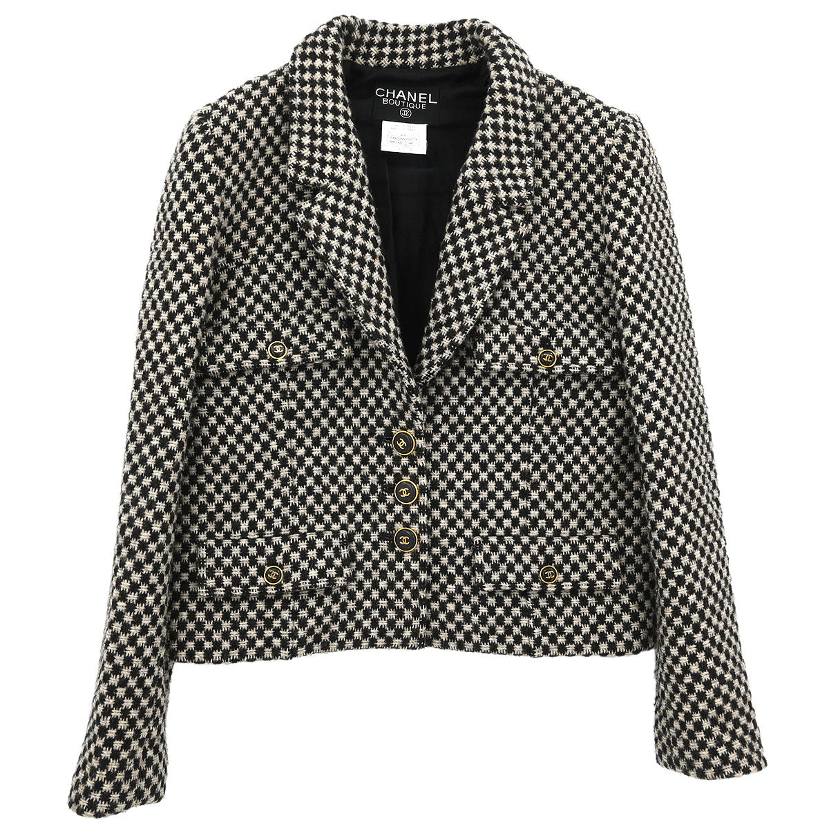 Chanel 1995 Single Breasted Jacket Brown #40