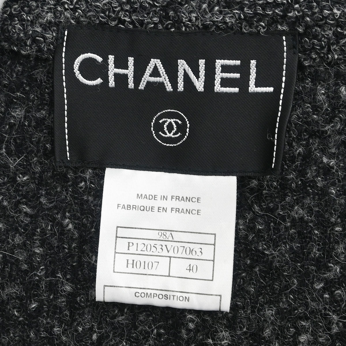 Chanel 1998 Jacket Dark Gray #40