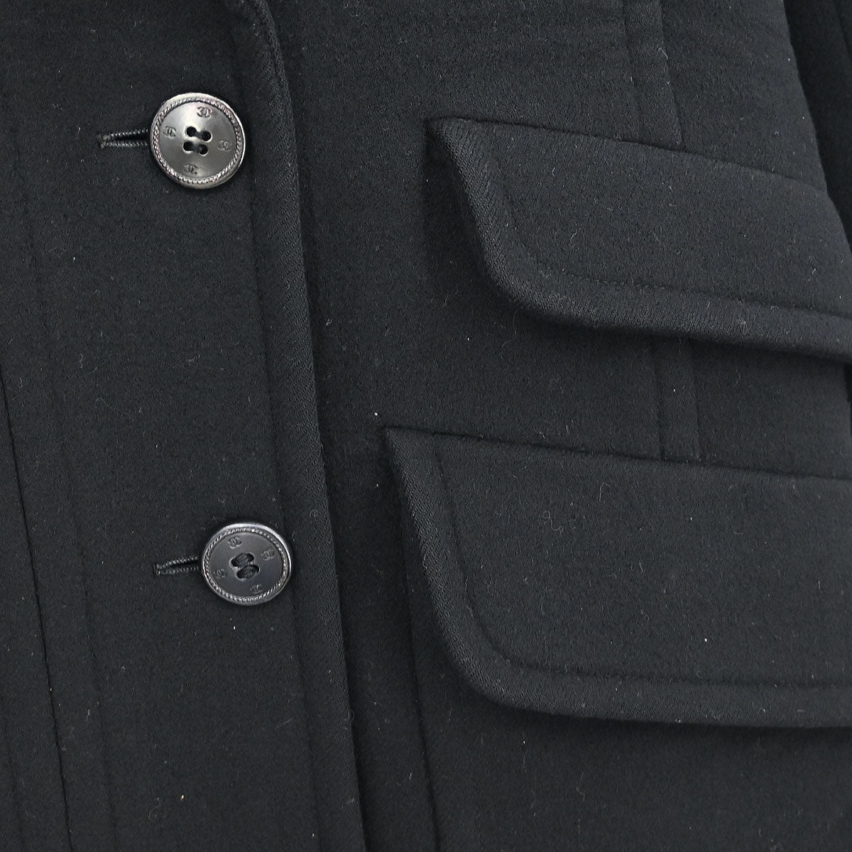 Chanel 1998 Coat Black #38