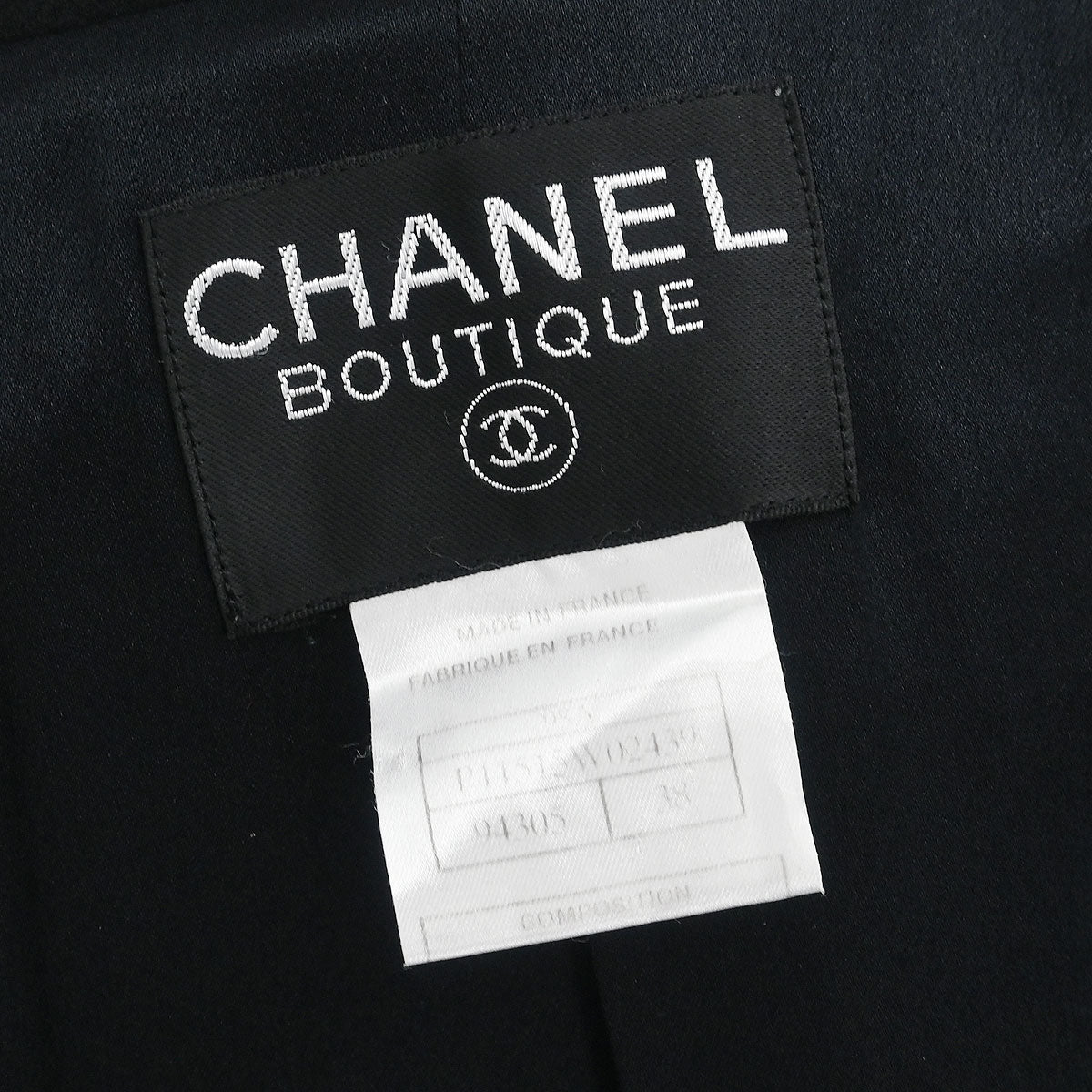 Chanel 1998 Coat Black #38