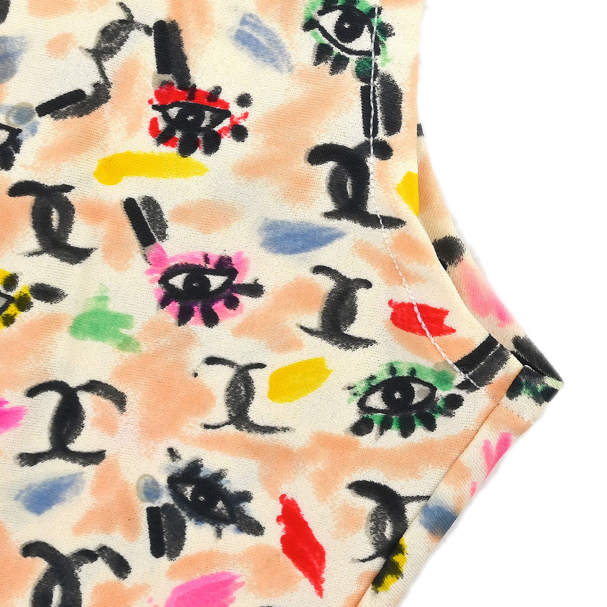 Chanel Sleeveless Cropped Tank Top White #38