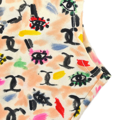 Chanel Sleeveless Cropped Tank Top White #38