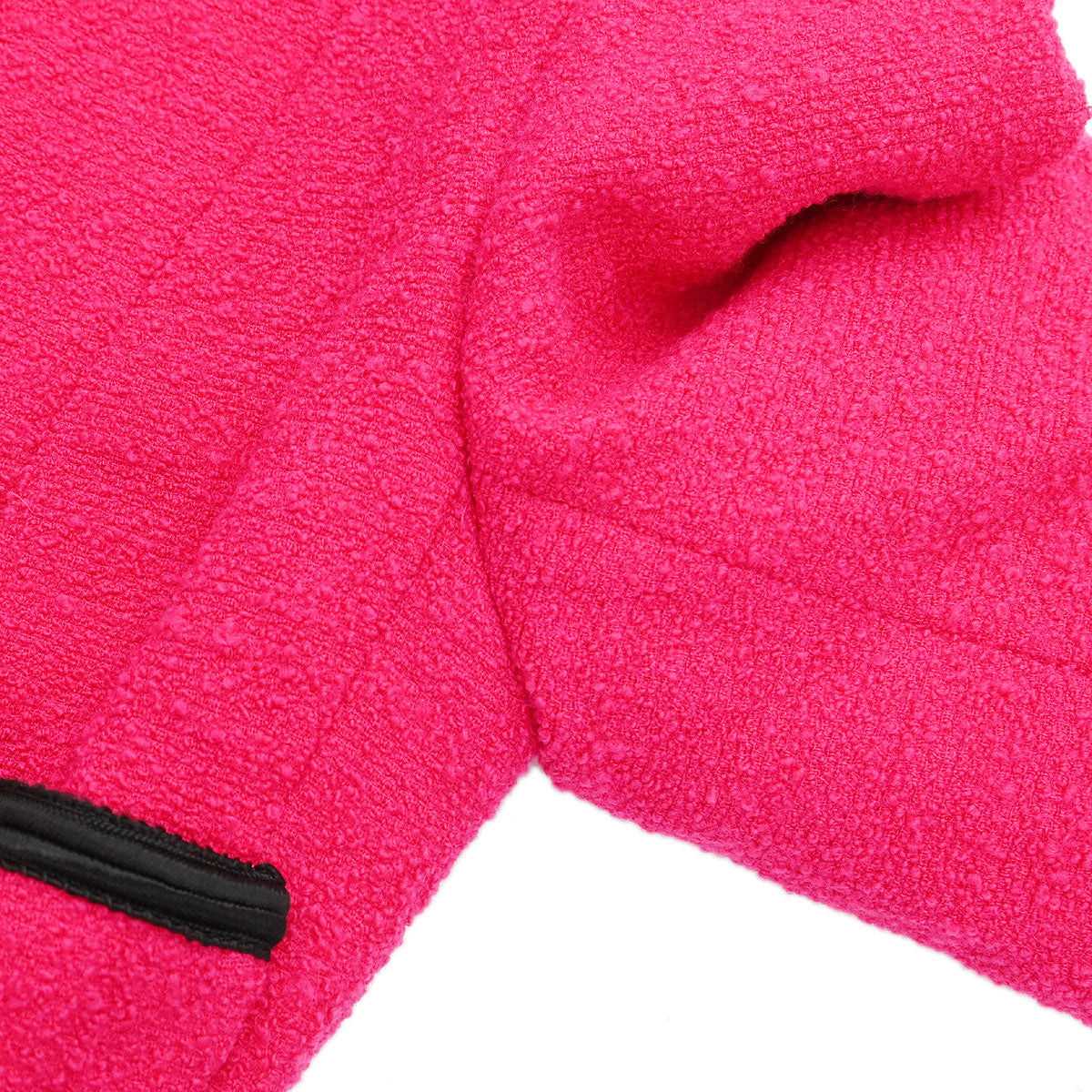 Chanel Setup Suit Jacket Skirt Pink Black #36