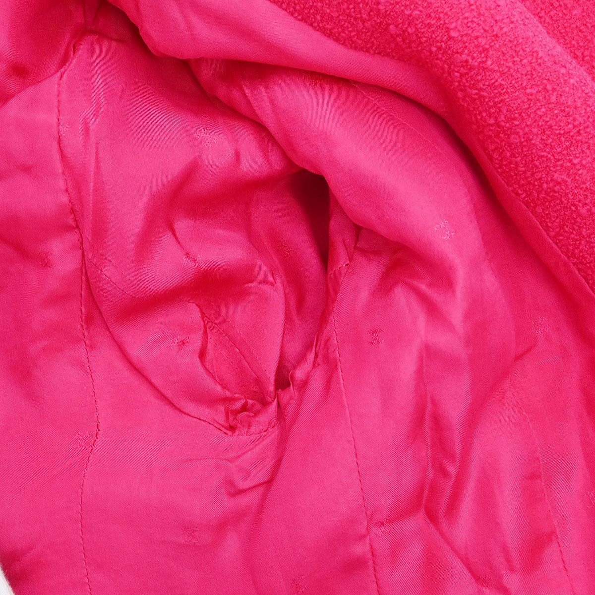 Chanel Setup Suit Jacket Skirt Pink Black #36