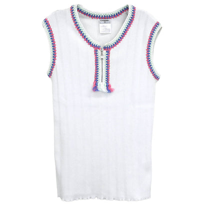 Chanel 2007 Sleeveless Top White #42