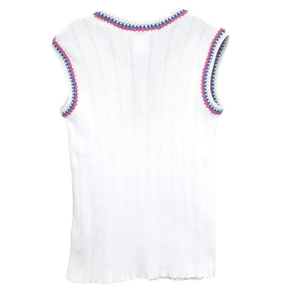 Chanel 2007 Sleeveless Top White #42