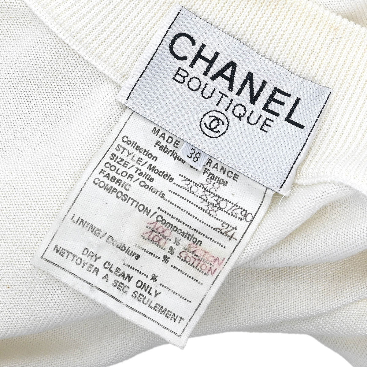 Chanel Jumpsuit White #38