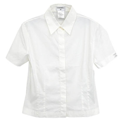 Chanel 2000 Shirt Blouse White #42