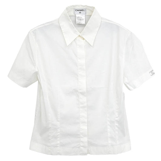 Chanel 2000 Shirt Blouse White #42