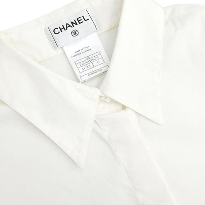 Chanel 2000 Shirt Blouse White #42