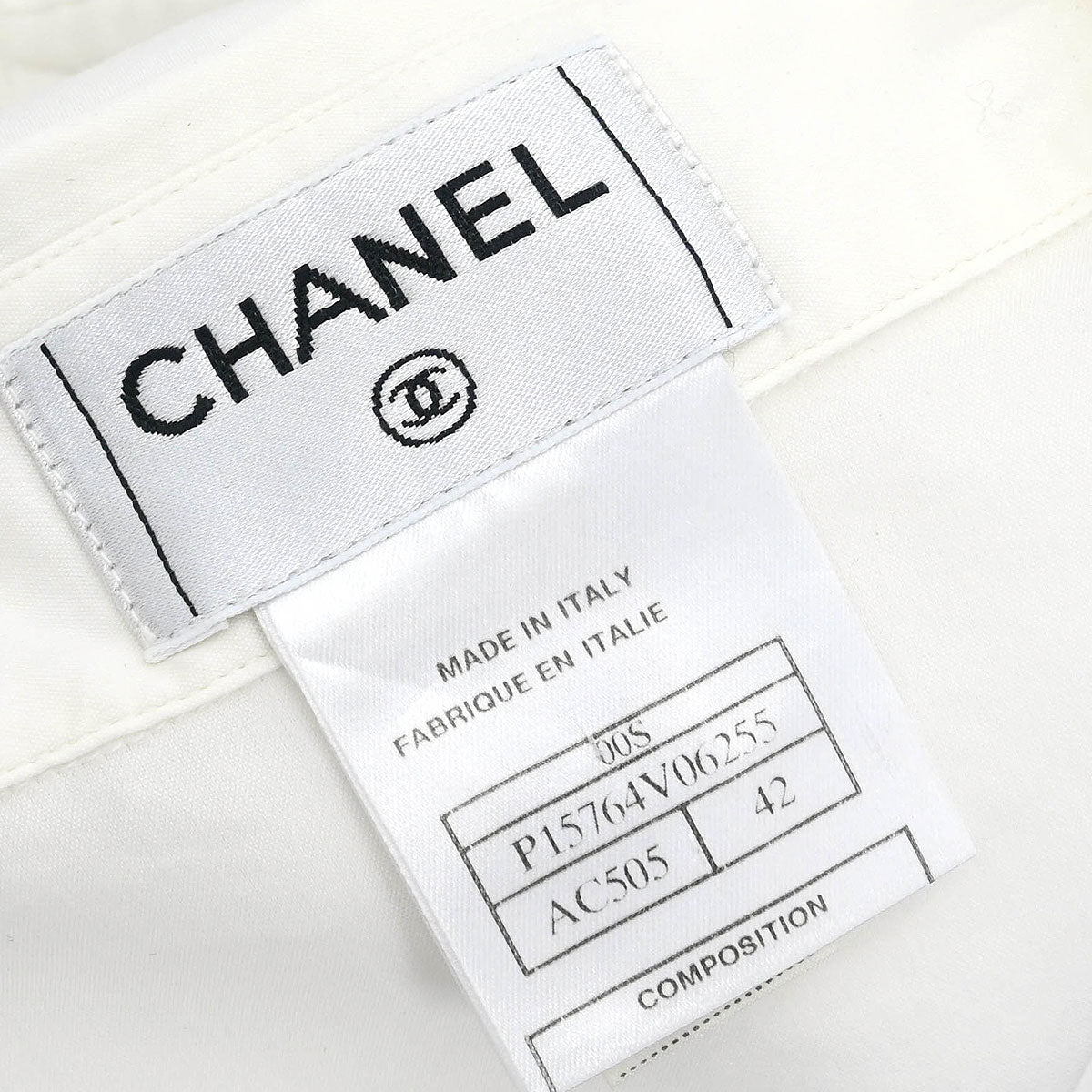 Chanel 2000 Shirt Blouse White #42