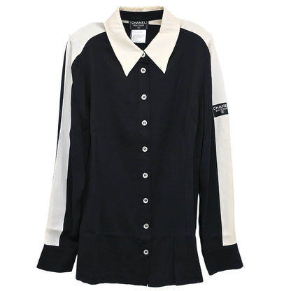 Chanel 1998 Blouse Shirt Black #44