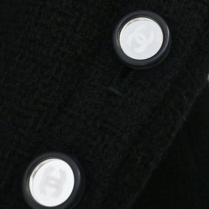 Chanel 1995 Setup Suit Jacket Skirt Black #40