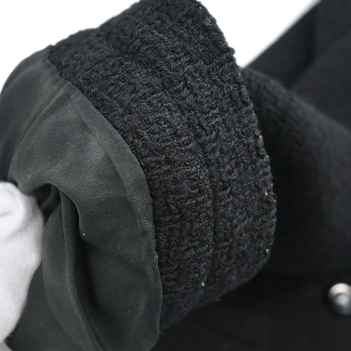 Chanel 1995 Setup Suit Jacket Skirt Black #40