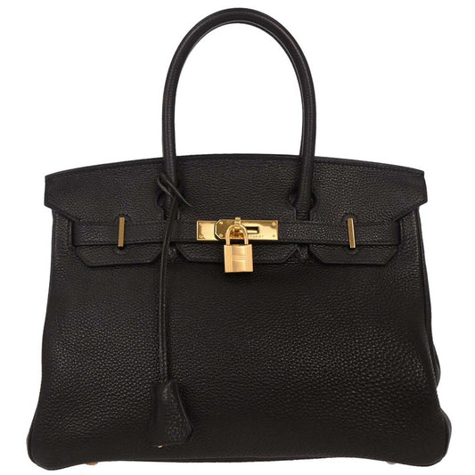 Hermes Black Togo Birkin 30 Handbag