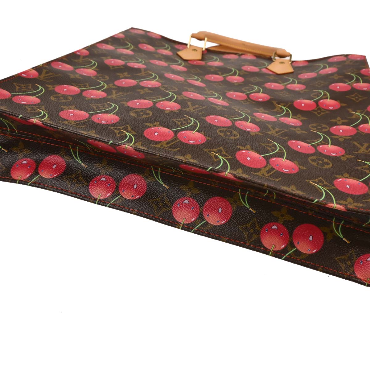 Louis Vuitton 2005 Monogram Cherry Sac Plat Tote Handbag M95010