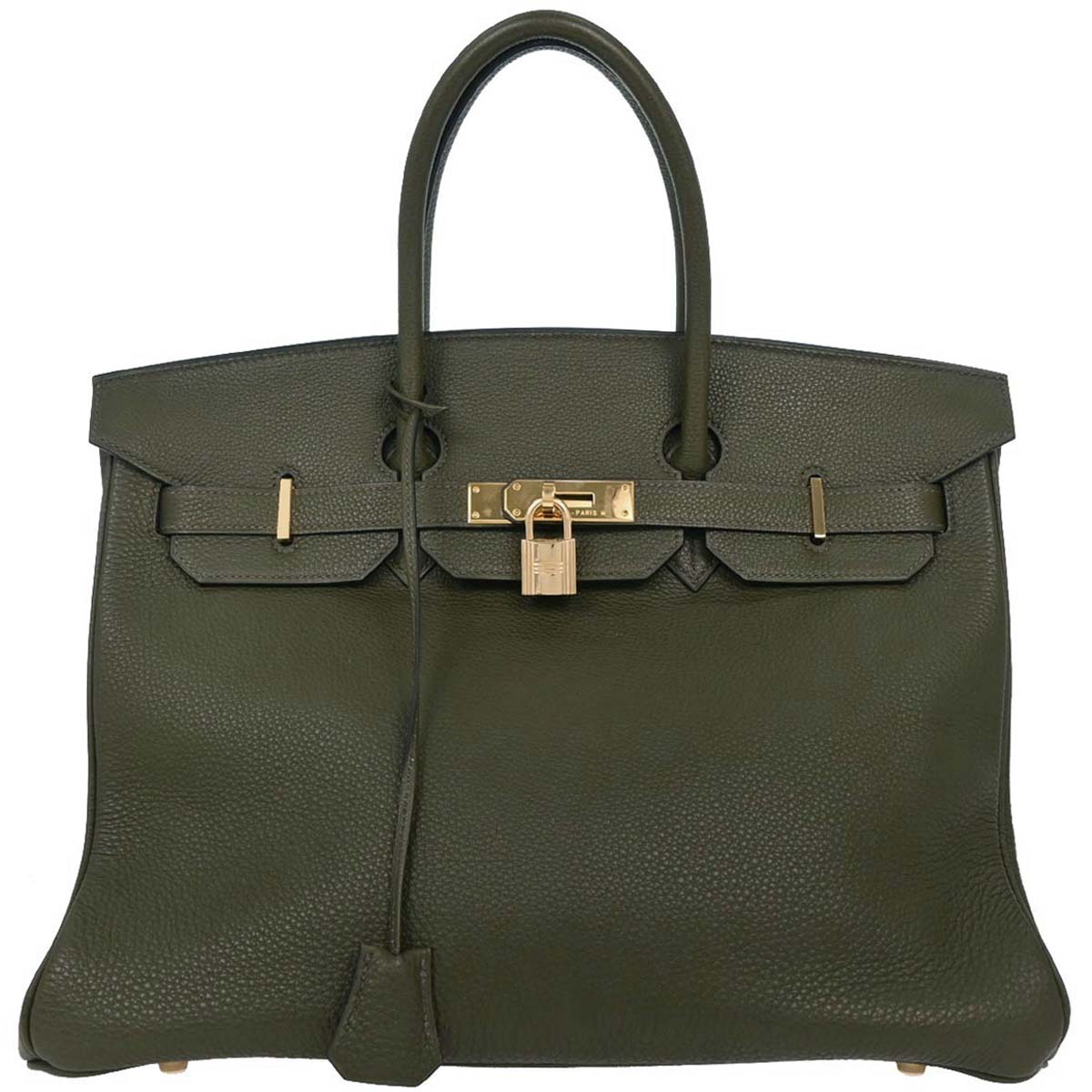 Hermes Olive Green Togo Birkin 35 Handbag