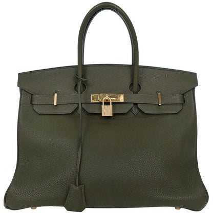 Hermes Olive Green Togo Birkin 35 Handbag