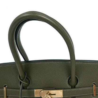 Hermes Olive Green Togo Birkin 35 Handbag