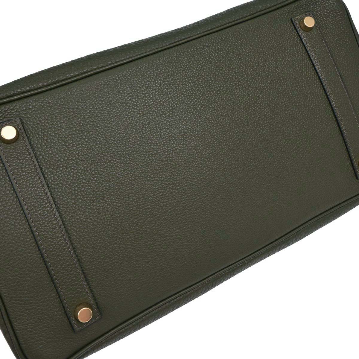 Hermes Olive Green Togo Birkin 35 Handbag