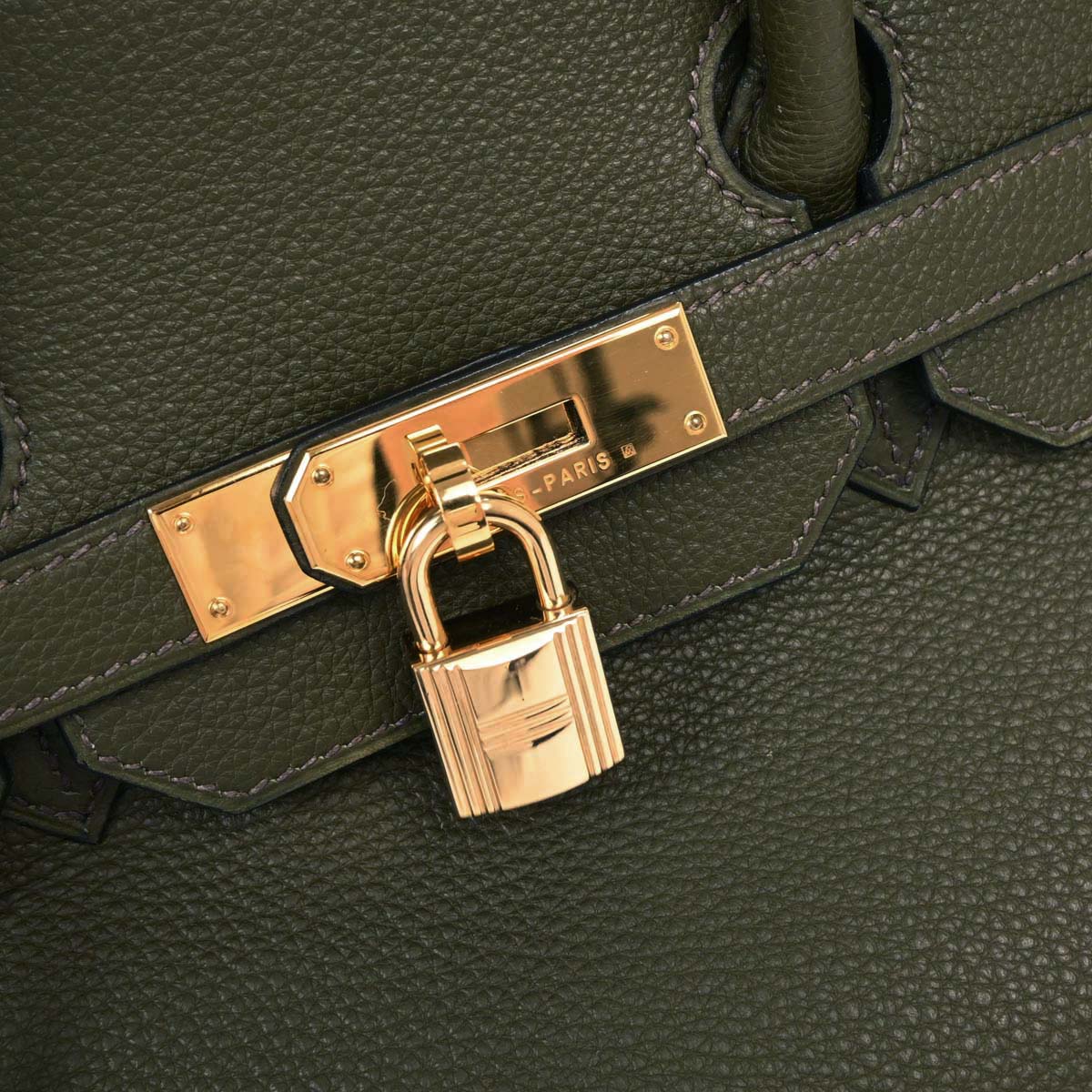 Hermes Olive Green Togo Birkin 35 Handbag