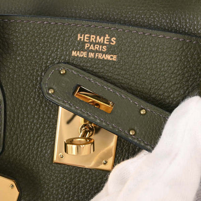 Hermes Olive Green Togo Birkin 35 Handbag