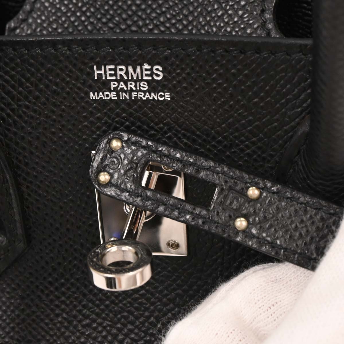 Hermes Black Epsom Birkin 25 Handbag