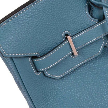 Hermes 2004 Blue Jean Togo Birkin 35 Handbag