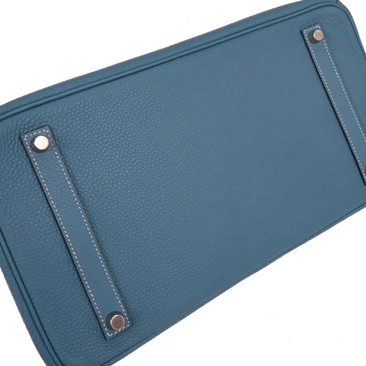 Hermes 2004 Blue Jean Togo Birkin 35 Handbag