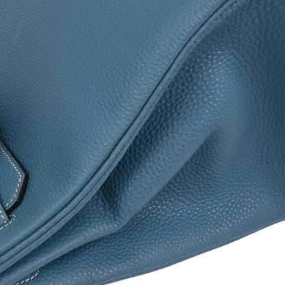 Hermes 2004 Blue Jean Togo Birkin 35 Handbag