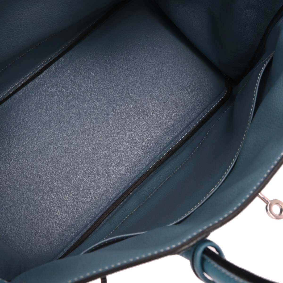 Hermes 2004 Blue Jean Togo Birkin 35 Handbag