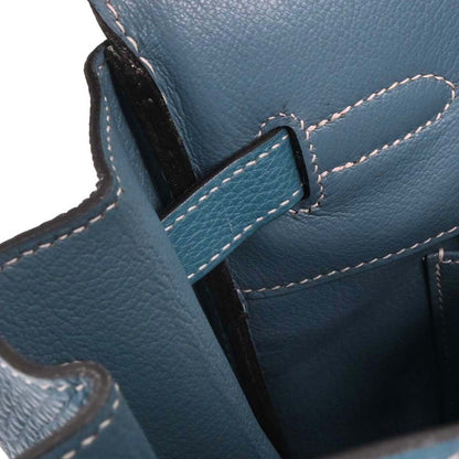 Hermes 2004 Blue Jean Togo Birkin 35 Handbag