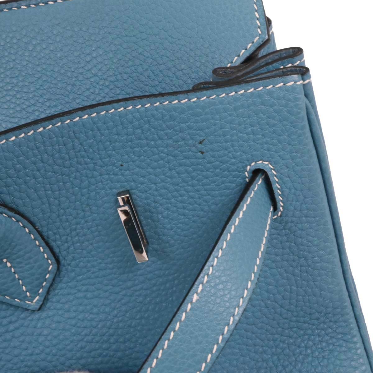 Hermes 2004 Blue Jean Togo Birkin 35 Handbag