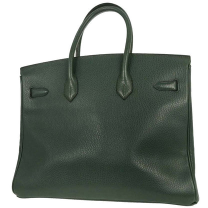 Hermes Vert Fonce Ardennes Birkin 35 Handbag