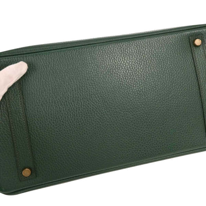 Hermes Vert Fonce Ardennes Birkin 35 Handbag