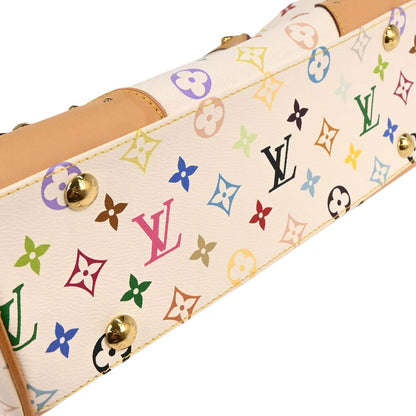 Louis Vuitton 2008 White Monogram Multicolor Beverly MM Handbag M40203