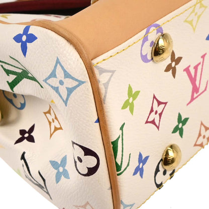 Louis Vuitton 2008 White Monogram Multicolor Beverly MM Handbag M40203