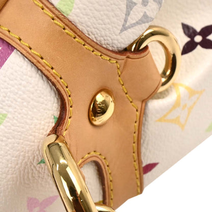 Louis Vuitton 2008 White Monogram Multicolor Beverly MM Handbag M40203