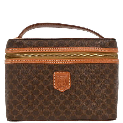Celine Brown Macadam Vanity Handbag