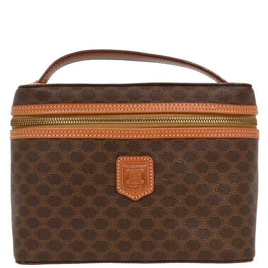 Celine Brown Macadam Vanity Handbag