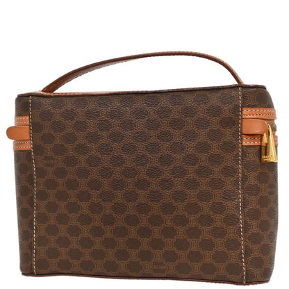 Celine Brown Macadam Vanity Handbag