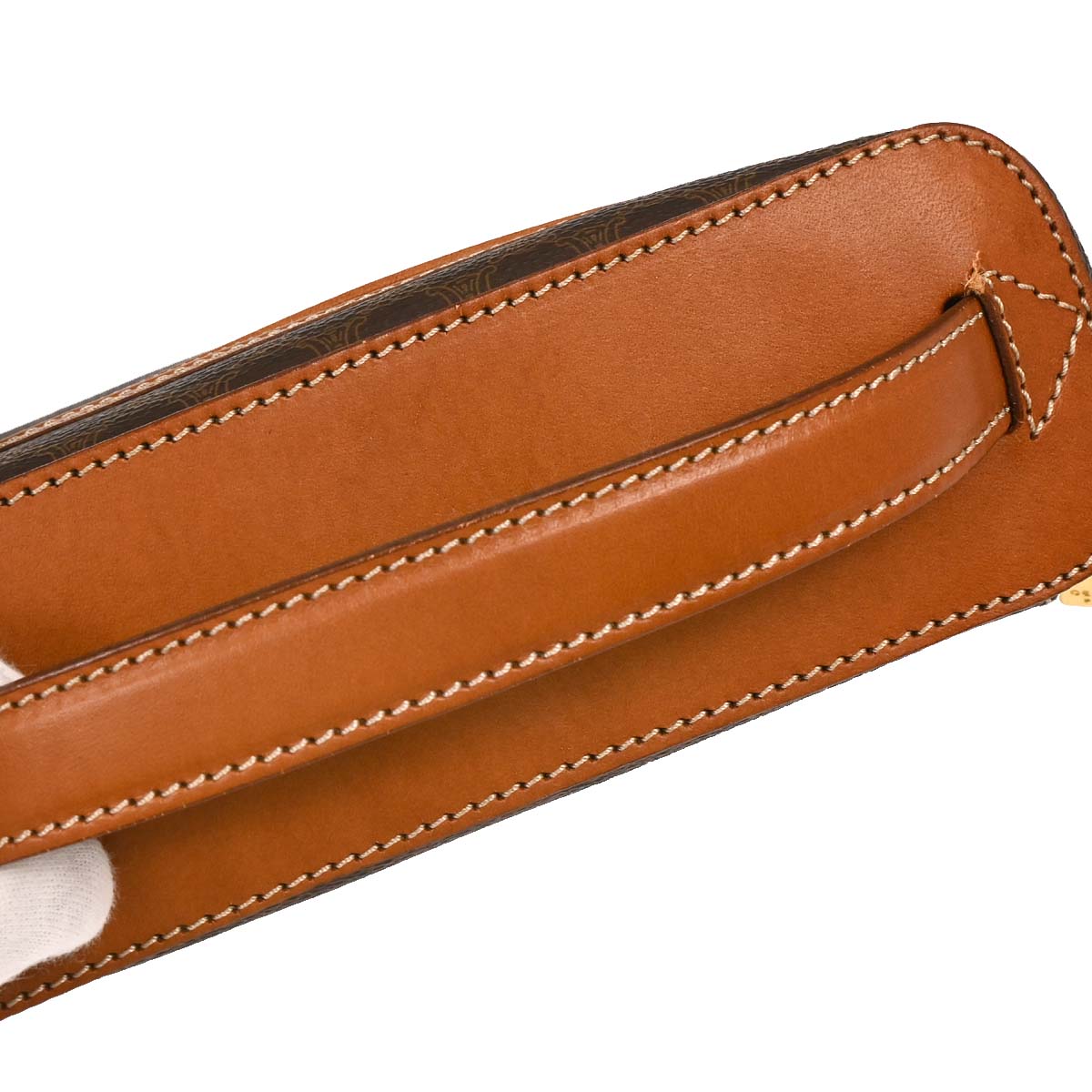 Celine Brown Macadam Vanity Handbag