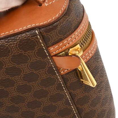 Celine Brown Macadam Vanity Handbag