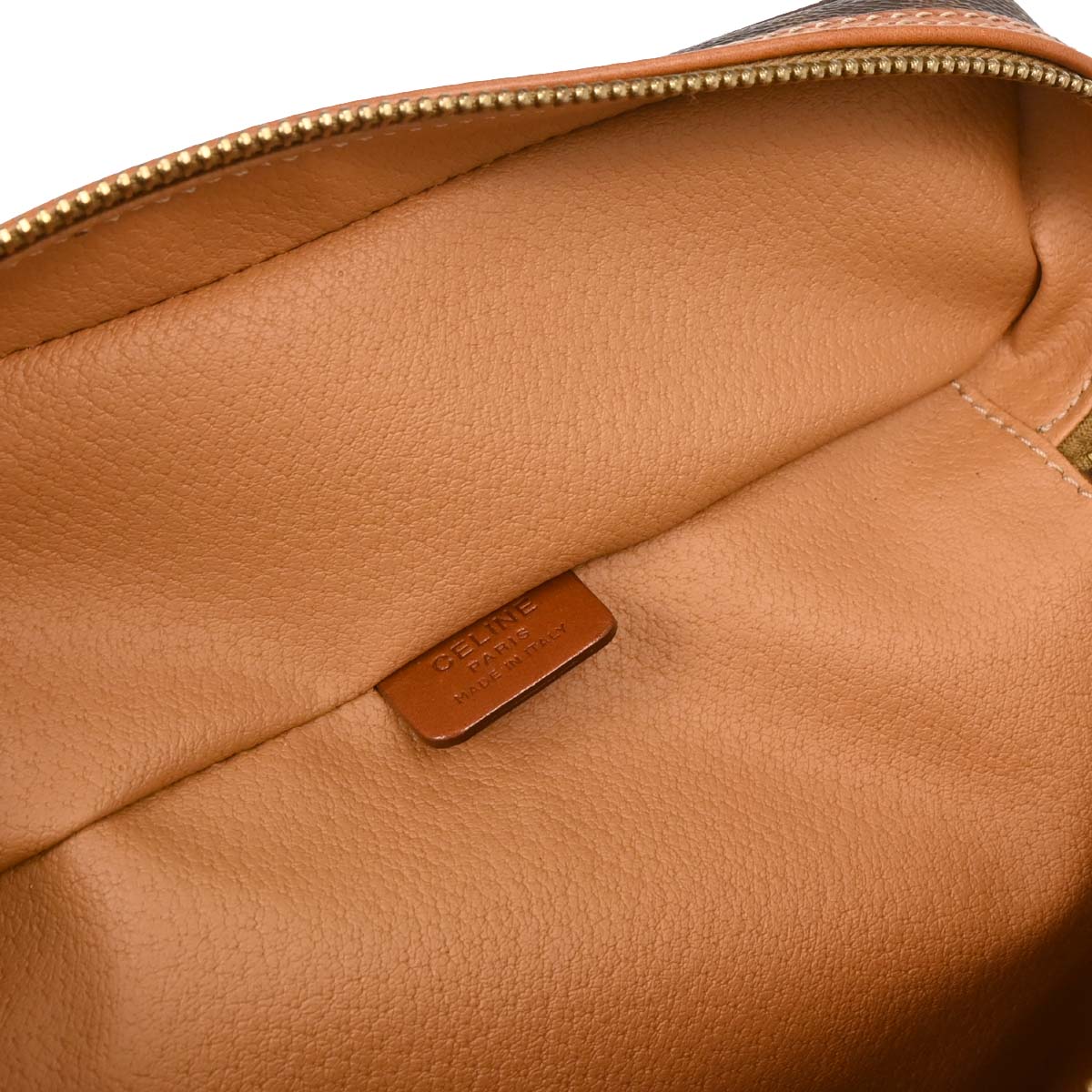 Celine Brown Macadam Vanity Handbag
