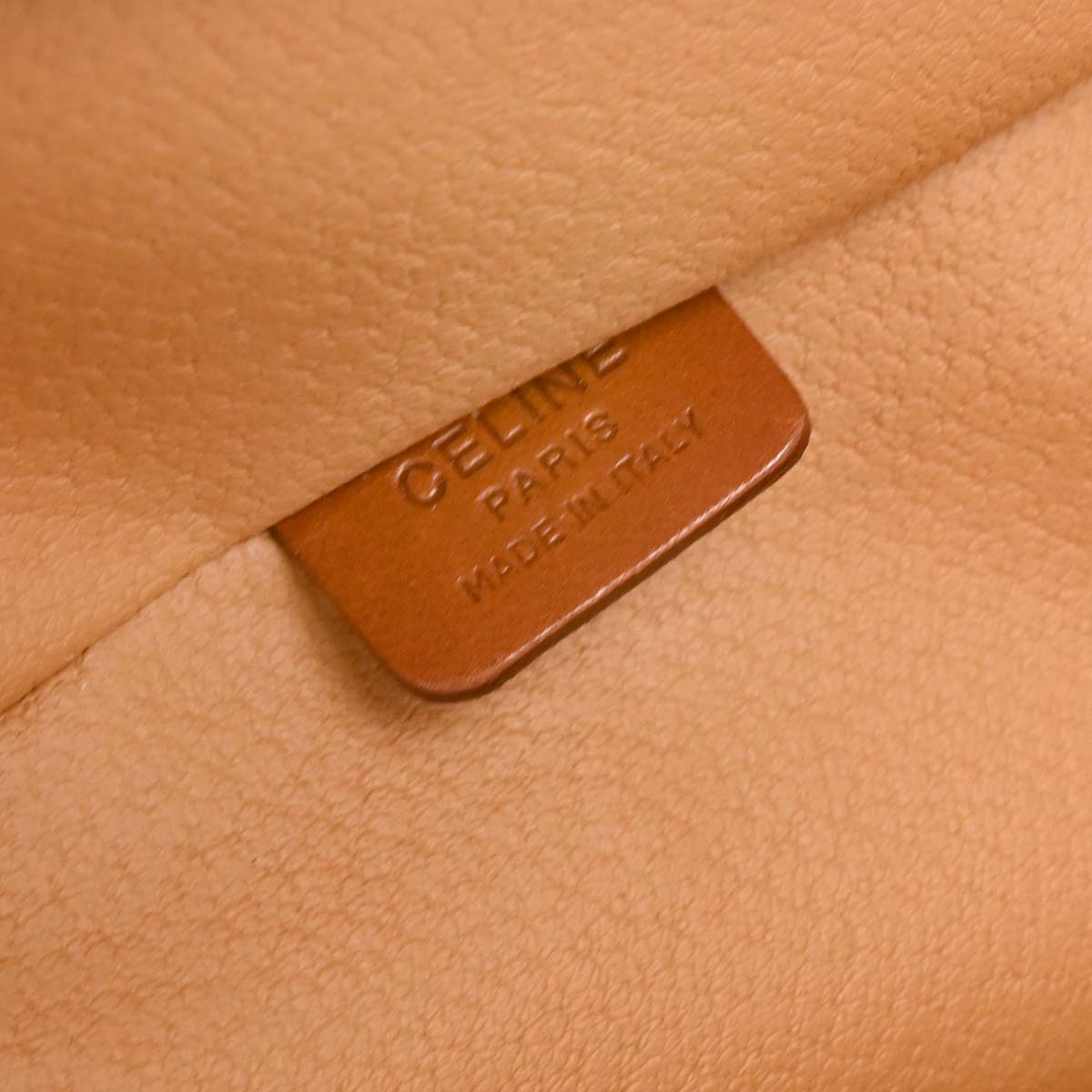 Celine Brown Macadam Vanity Handbag