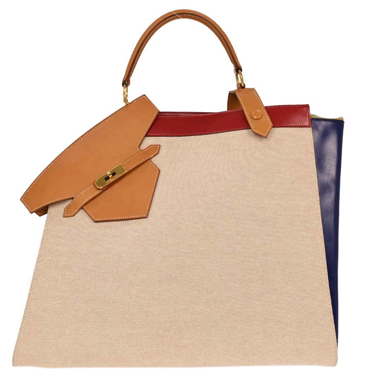 Hermes Natural Toile H Himalaya Handbag